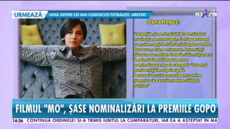 Star News. Dana Rogoz,  nominalizată la premiile GOPO