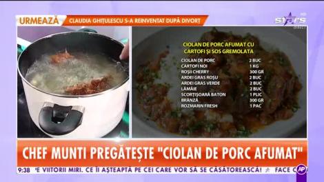 Star Matinal. Reţeta lui Chef Munti - Ciolan de porc afumat