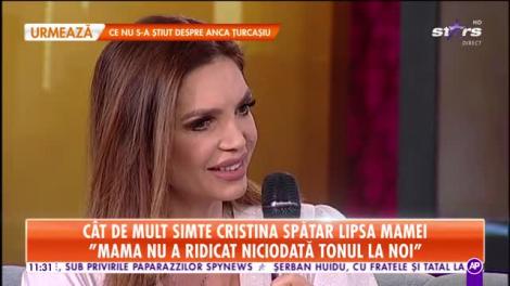 Star Matinal. Cristina Spătar, lacrimi în memoria mamei
