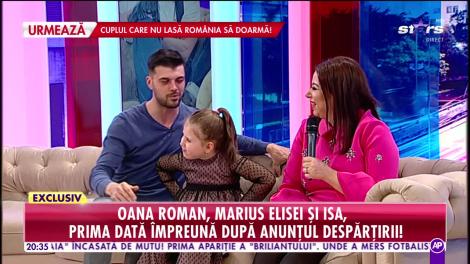 Oana Roman şi Marius Elisei, prima apariţie împreună după ce au fost la un pas de divorţ!