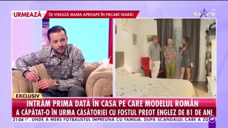 Cuplul care a şocat România! Imagini din casa tânărului fotomodel căsătorit cu un fost preot englez în vârstă de 81 de ani!
