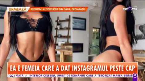 Cum arată o una dintre cele mai frumoase femei de pe Instagram