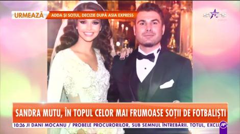 Soția lui Adrian Mutu, Sandra, în topul celor mai frumoase soții de fotbaliști