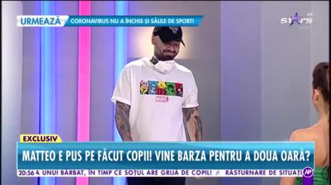 Matteo se gândeşte la cel de-al doilea copil?
