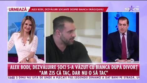 Alex Bodi, dezvăluire șoc! S-a văzut cu Bianca Drăgușanu după divorț