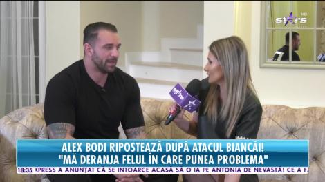 Bianca Drăgușanu, snopită în bătaie de Alex Bodi