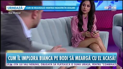 Imagini scandaloase! Cum îl imploră Bianca Drăguşanu pe Alex Bodi să meargă cu el acasă