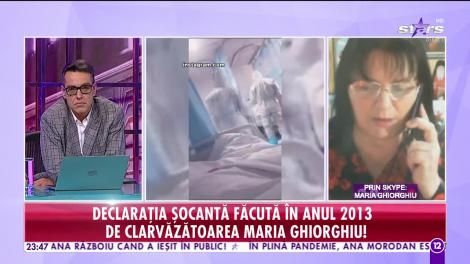 Declarația șocantă făcută în anul 2013 de clarvăzătoarea Maria Ghiorghiu: Un virus necunoscut până acum, dar foarte puternic, va face ravagii printre oameni!