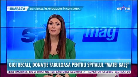 Gigi Becali, donaţie fabuloasă pentru Institutul Național de Boli Infecțioase „Matei Balș"