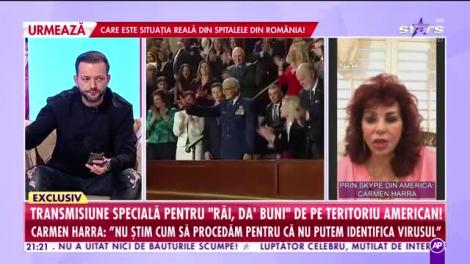 Carmen Harra, transmisiune specială pentru Răi da' buni de pe teritoriul american: Nu știm cum să procedăm pentru că nu putem identifica virusul