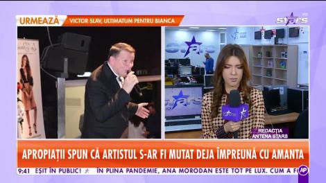 Aurel Tămaș, cu poza amantei sexy pe scenă