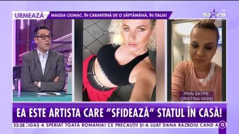 Ce soluție a găsit Cristina Vasiu ca să scape de plicitiseală