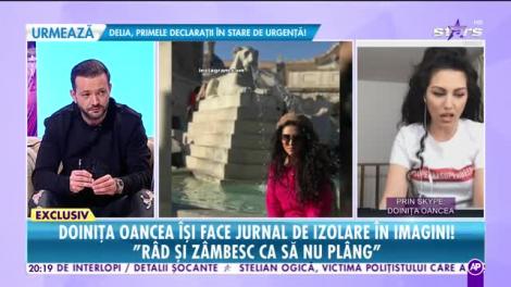 Doinița Oancea își face jurnal de izolare în imagini: Râd și zâmbesc ca să nu plâng