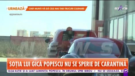 Luminiţa, soţia lui Gică Popescu, nu se sperie de carantină