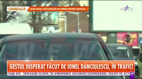 Gestul disperat făcut de Ionel Dănciulescu, în trafic