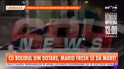 Mario Fresh a ieșit să dea moda în oraș cu bolidul din dotare
