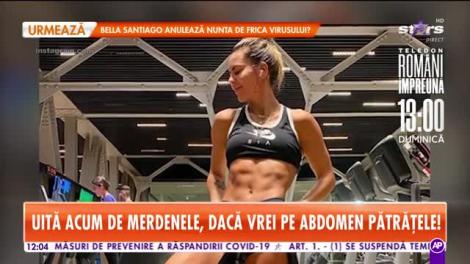 Antrenament dur cu una dintre cele mai sexy profesoare de fitness