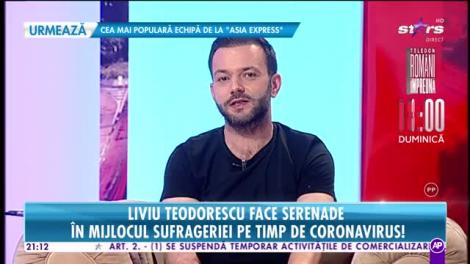 Liviu Teodorescu face serenade în mijlocul sufrageriei pe timp de coronavirus!