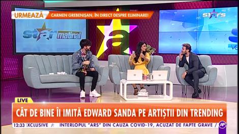 Edward Sanda, probă de foc. Iată cât de bine îi imită pe artiștii din trending