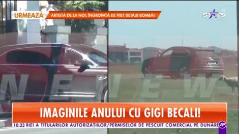 Imaginile anului cu Gigi Becali! A ieșit cu bolidul de 200.000 de euro la păscut cu oile