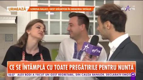 Valentin Sanfira şi viitoarea soţie, primul interviu în casa lor