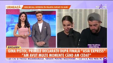 Gina Pistol, primele declarații după finala Asia Express: A fost o finală spectaculoasă!