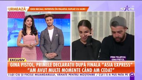 "A fost o finală spectaculoasă!" Gina Pistol a făcut primele declarații după încheierea competiției Asia Express:  "Am avut multe momente când am cedat"
