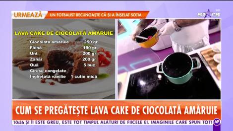 Reţeta lui Chef Munti de la Star Matinal: Lava cake de ciocolată amăruie