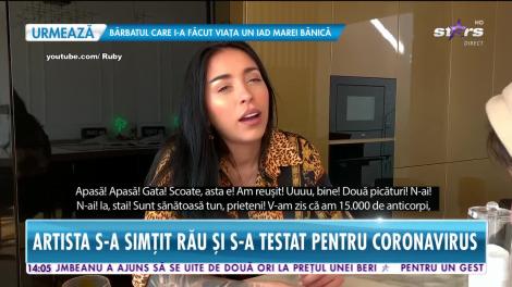 Clipe de panică pentru Ruby! Artista s-a simţit rău şi s-a testat pentru coronavirus