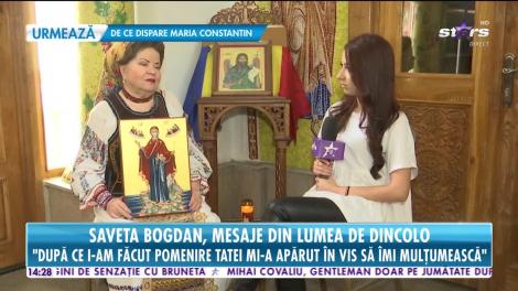 Saveta Bogdan trece printr-o mare suferință. Cântăreața primeste mesaje de dincolo