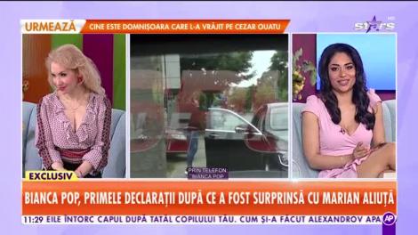 Ispita Bianca Pop, primele declarații după ce a fost surprinsă cu Marian Aliuţă