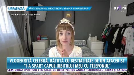 Vlogerriţa Bianca Adam a fost bătută cu bestialitate de un afacerist, în plină stradă
