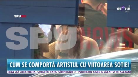 Imagini exclusive cu Speak şi Ştefania! Cum se comportă artistul cu viitoarea lui soţie! Cei doi nu știau că sunt filmați! |Video