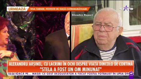 Alexandru Arşinel, cu lacrimi în ochi despre viața de dincolo de cortină: Soția se simte binișor