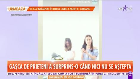 Andreea Raicu, sărbătorita zilei! Gașca de prieteni a surprins-o când nici nu se aștepta