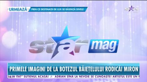 Primele imagini de la botezul băiețelului Rodicăi Miron