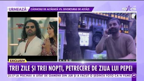 Pepe, petrecere de trei zile și trei nopți. Ce a primit artistul la 41 de ani