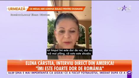 Elena Cârstea, declaraţii direct din America! Artista dezvăluie cu ce probleme de sănătate s-a luptat!