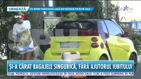 Ramona Olaru, în plină mutare. Vedeta și-a cărat singură bagajele, fără ajutorul iubitului