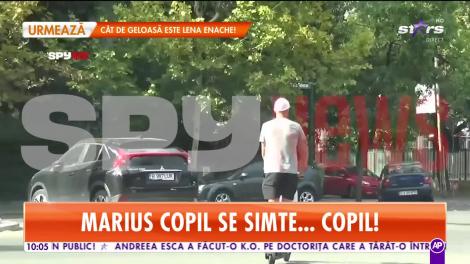 Marius Copil chiar se simte... copil! Cum a fost surprins tenismenul pe străzile Capitalei