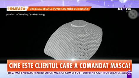 Cea mai scumpă mască de protectie din lume! Are 3.600 de diamante şi 18 karate