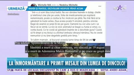 Spintecătoarea de la Morgă, mesaje din lumea de dincolo la înmormântare