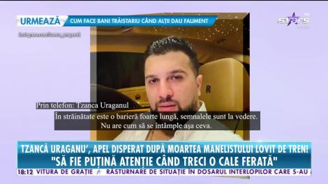 Tzancă Uraganu, apel disperat după ce un manelist a murit lovit de tren