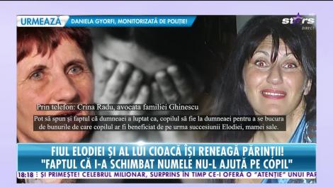 Fiul Elodiei Ghinescu şi al lui Cristian Cioacă îşi reneagă părinţii