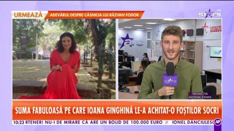 Ioana Ginghina le-a plătit foștilor socri suma de 30.000  de euro
