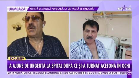 Dan Ciotoi, la un pas să-și piardă vederea! Și-a turnat, din greșeală, acetona în ochi!