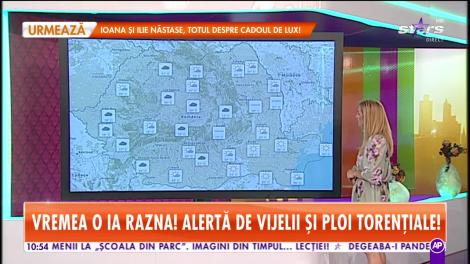 Vremea o ia razna! Alertă de vijelii și ploi torențiale