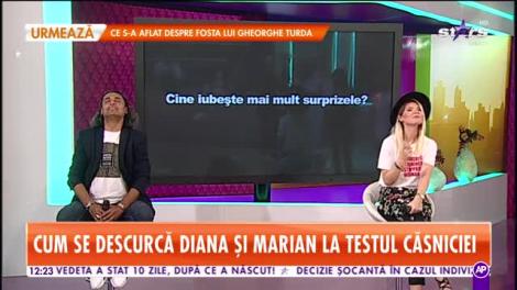 Diana Matei și Marian Cleante, testul relației. Cât de bine se cunosc cei doi