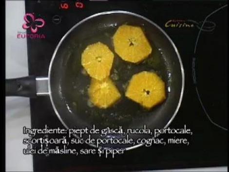 Piept de gasca cu portocale