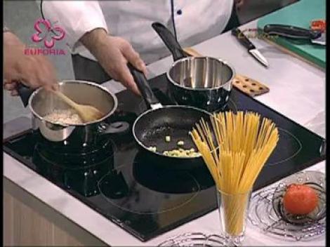 File din biban de mare cu orez si dovlecel